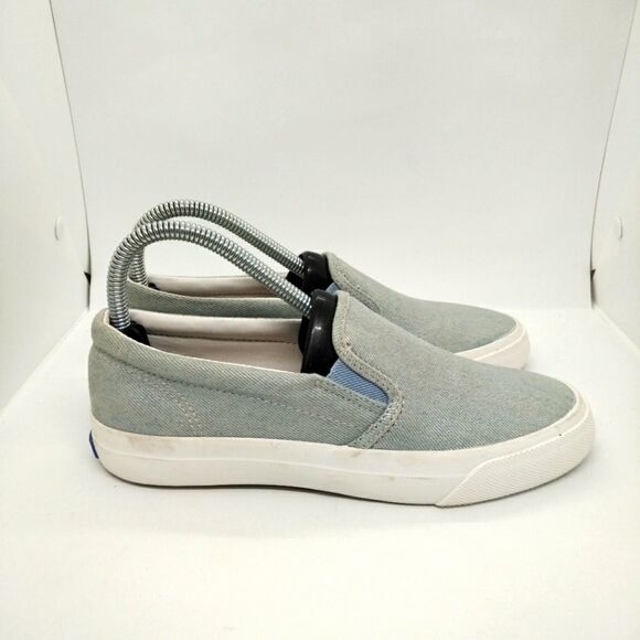 Keds‎ Wanita Anchor Iridescent Slip On Shoes Sneakers Women's Size 6.5 Blue - Picture 1 of 8